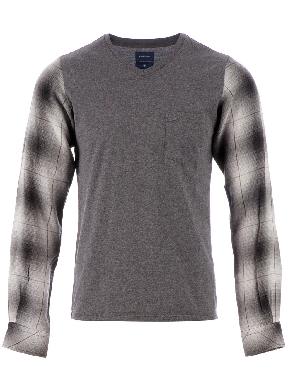 Hombre Maison Mihara Yasuhiro Camisa Con Mangas A Cuadros 3 Hombre Maison Mihara Yasuhiro Camisa Con Mangas A Cuadros