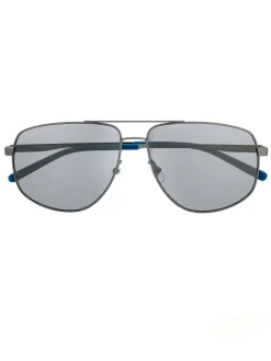 Hombre Montblanc Gafas De Sol Estilo Piloto Con Acabado Mate