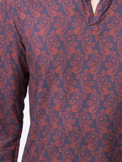 Hombre Kiton Camisa Con Cuello Mao -Masculina Moda Tienda 15642858 28426535 1000