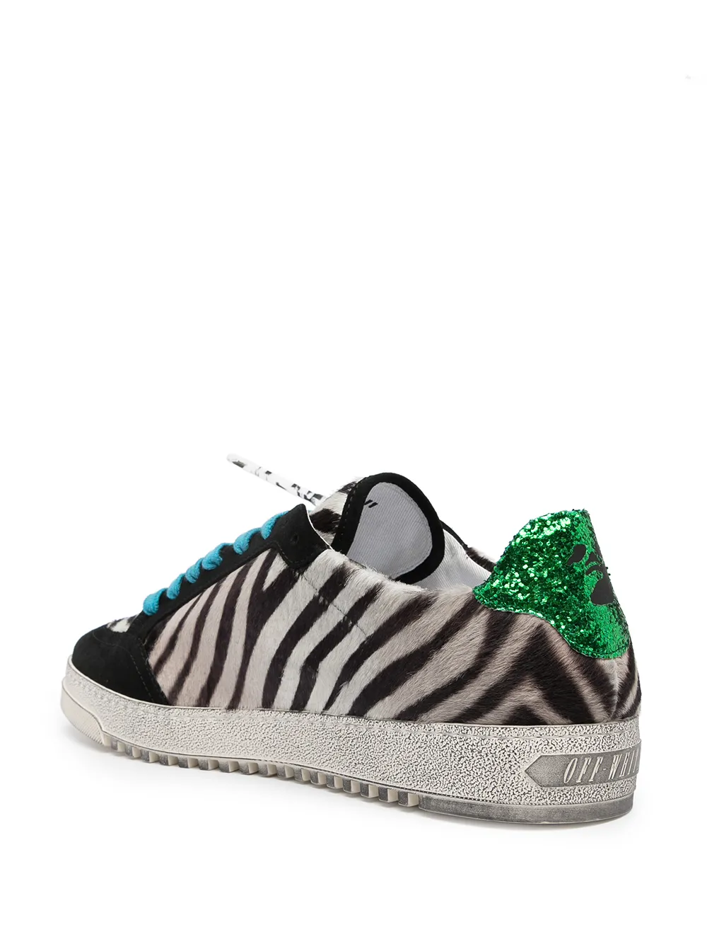 Hombre Off-White Zapatillas Bajas Con Motivo De Cebra 5 Hombre Off-White Zapatillas Bajas Con Motivo De Cebra - Imagen 3