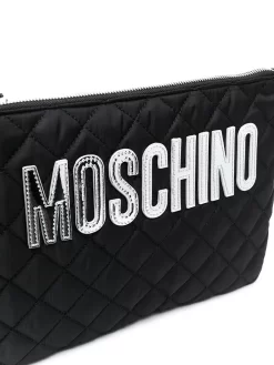 Hombre Moschino Bolso De Mano Acolchado Con Logo -Masculina Moda Tienda 16395489 31621114 1000