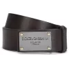 Hombre Dolce & Gabbana Cinturón Con Placa Del Logo -Masculina Moda Tienda 16654273 33025188 1000