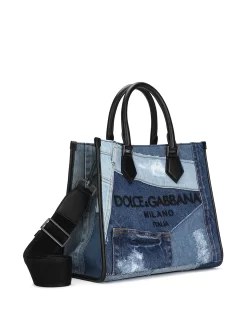 Hombre Dolce & Gabbana Bolso Shopper Vaquero Con Diseño Patchwork -Masculina Moda Tienda 16654284 33023970 1000