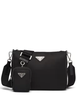 Hombre Prada Bolso De Hombro Con Placa Del Logo