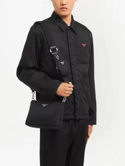 Hombre Prada Bolso De Hombro Con Placa Del Logo -Masculina Moda Tienda 16810309 33297515 1000