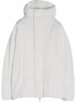 Hombre Off-White Parka Acolchada Con Capucha