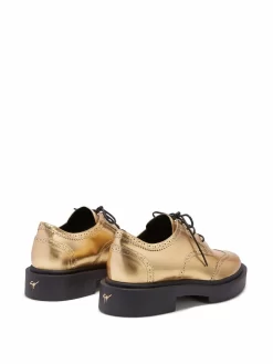 Hombre Giuseppe Zanotti Zapatos De Vestir Harold Con Efecto Metalizado -Masculina Moda Tienda 17052632 34377725 1000