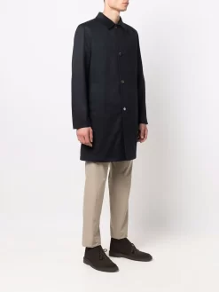 Hombre Kired Abrigo De Cachemira Con Botones -Masculina Moda Tienda 17156027 36468639 1000