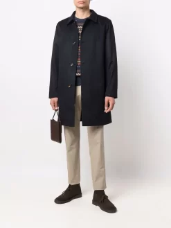 Hombre Kired Abrigo De Cachemira Con Botones -Masculina Moda Tienda 17156027 36468640 1000