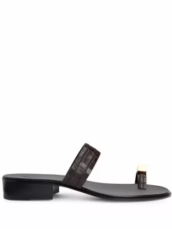 Hombre Giuseppe Zanotti Mocasines Bardack Con Efecto De Piel De Cocodrilo