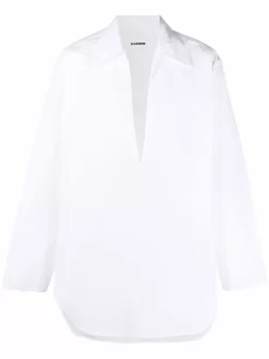 Hombre Jil Sander Camisa Con Cuello En V