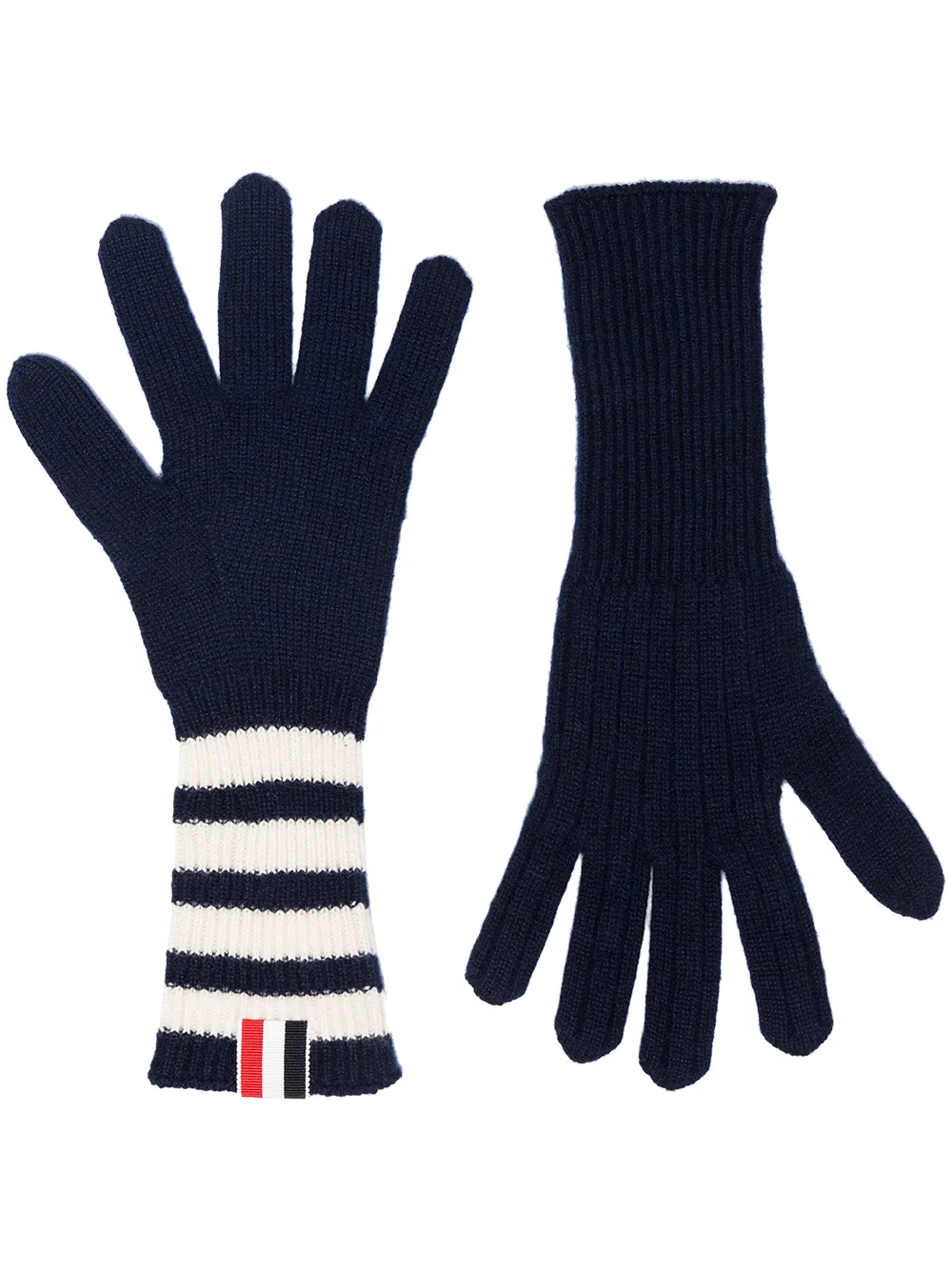 Hombre Thom Browne Guantes Con Motivo 4-Bar 3 Hombre Thom Browne Guantes Con Motivo 4-Bar