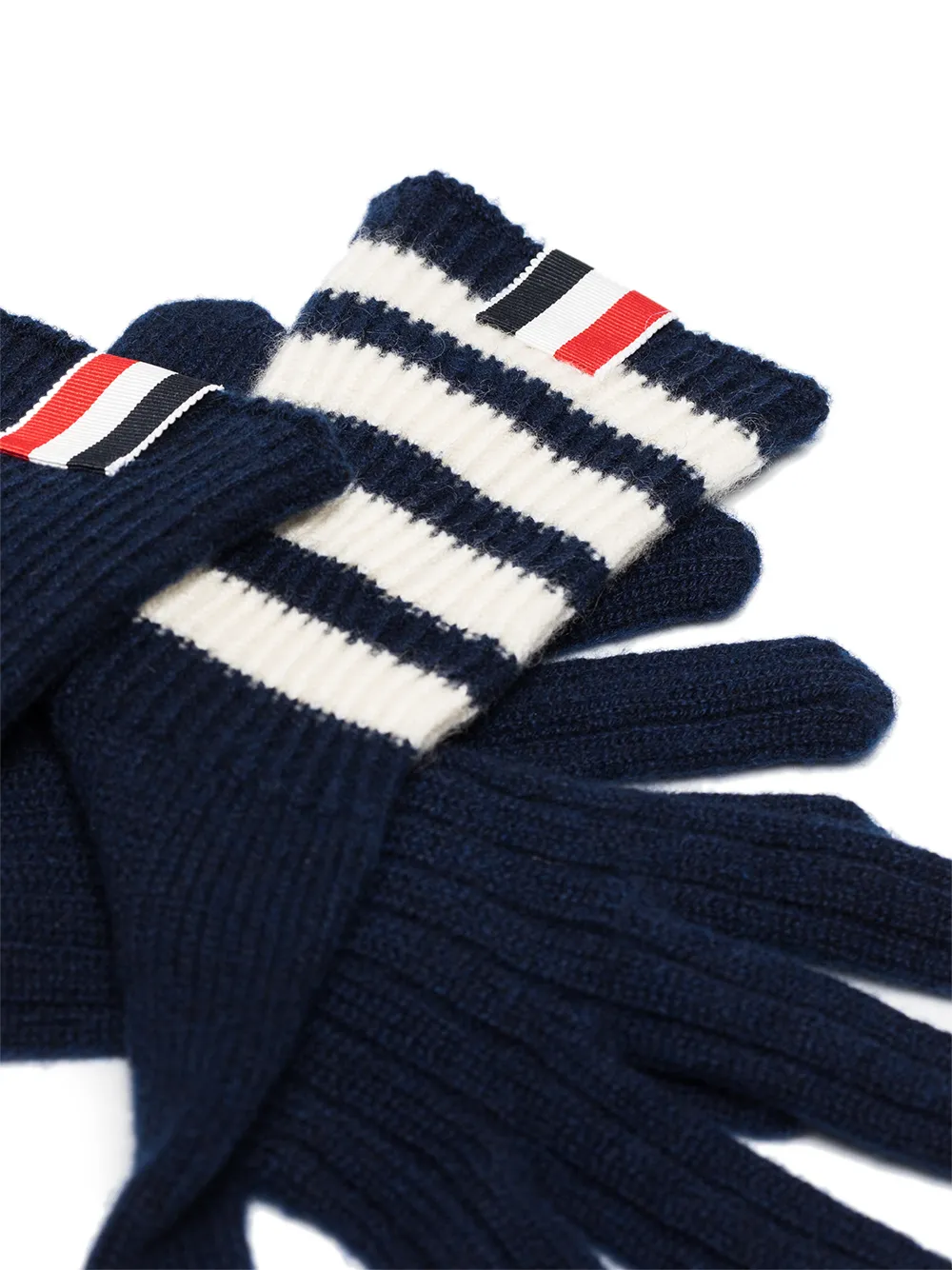 Hombre Thom Browne Guantes Con Motivo 4-Bar 5 Hombre Thom Browne Guantes Con Motivo 4-Bar - Imagen 3