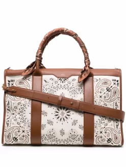Hombre AMIRI Bolso De Viaje Con Estampado De Bandana