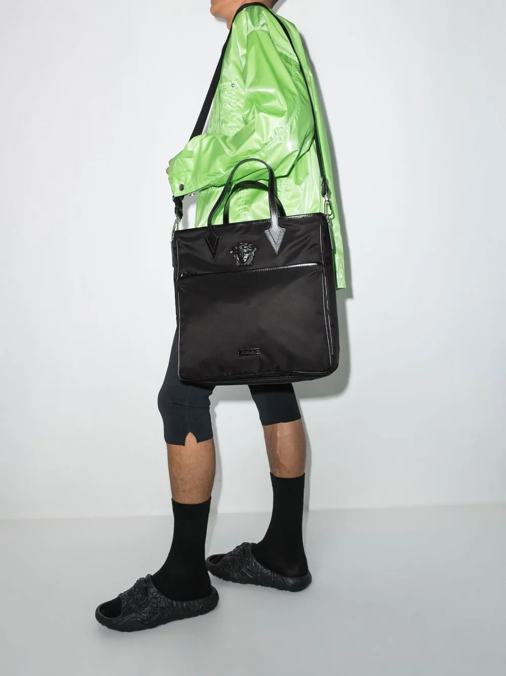 Hombre Versace Bolso Shopper Con Placa Medusa Head 4 Hombre Versace Bolso Shopper Con Placa Medusa Head - Imagen 2