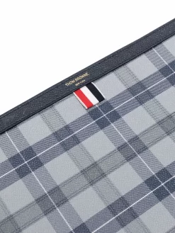 Hombre Thom Browne Portadocumentos Mediano A Cuadros Tartán -Masculina Moda Tienda 18048339 38792275 1000