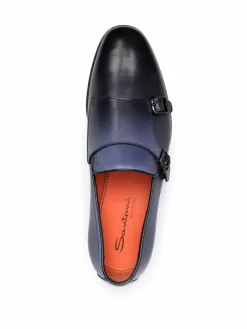 Hombre Santoni Zapatos Monk Con Efecto Ombré -Masculina Moda Tienda 18052618 38659333 1000