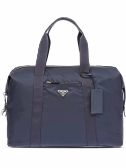 Hombre Prada Bolso De Viaje Re-Nylon Con Logo Triangular