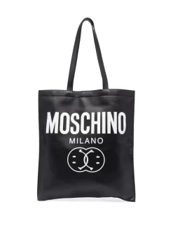 Hombre Moschino Bolso Shopper Con Logo Estampado
