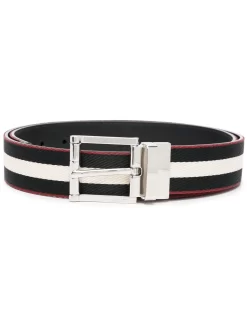 Hombre Bally Cinturón A Rayas