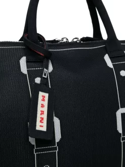 Hombre Marni Bolso De Viaje Con Parche Y Logo 10 Hombre Marni Bolso De Viaje Con Parche Y Logo -Masculina Moda Tienda 18512522 39907689 1000