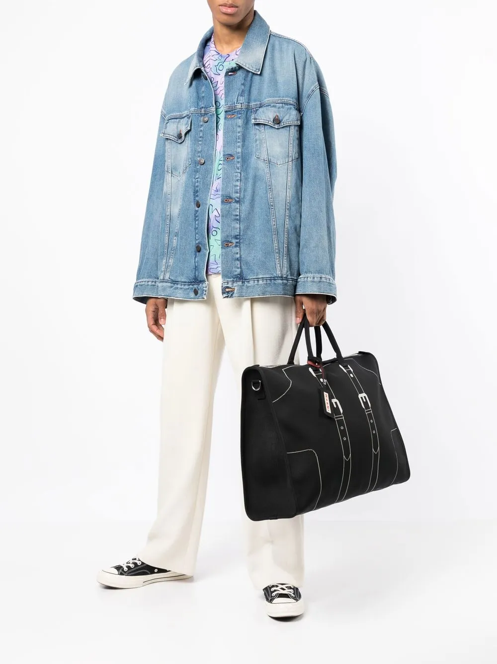 Hombre Marni Bolso De Viaje Con Parche Y Logo 4 Hombre Marni Bolso De Viaje Con Parche Y Logo - Imagen 2