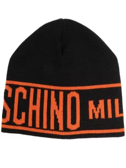 Hombre Moschino Gorro Con Logo Estampado
