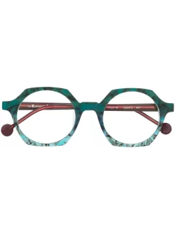 Hombre L.A. EYEWORKS Gafas Quinto Con Montura Geométrica