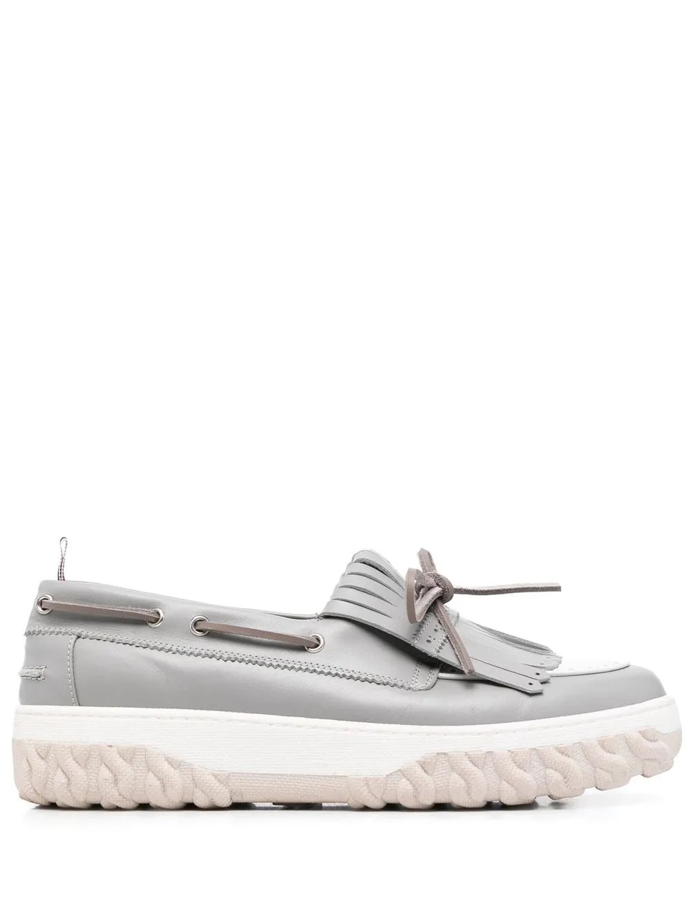 Hombre Thom Browne Zapatos Náuticos Con Ribete De Bucle 3 Hombre Thom Browne Zapatos Náuticos Con Ribete De Bucle