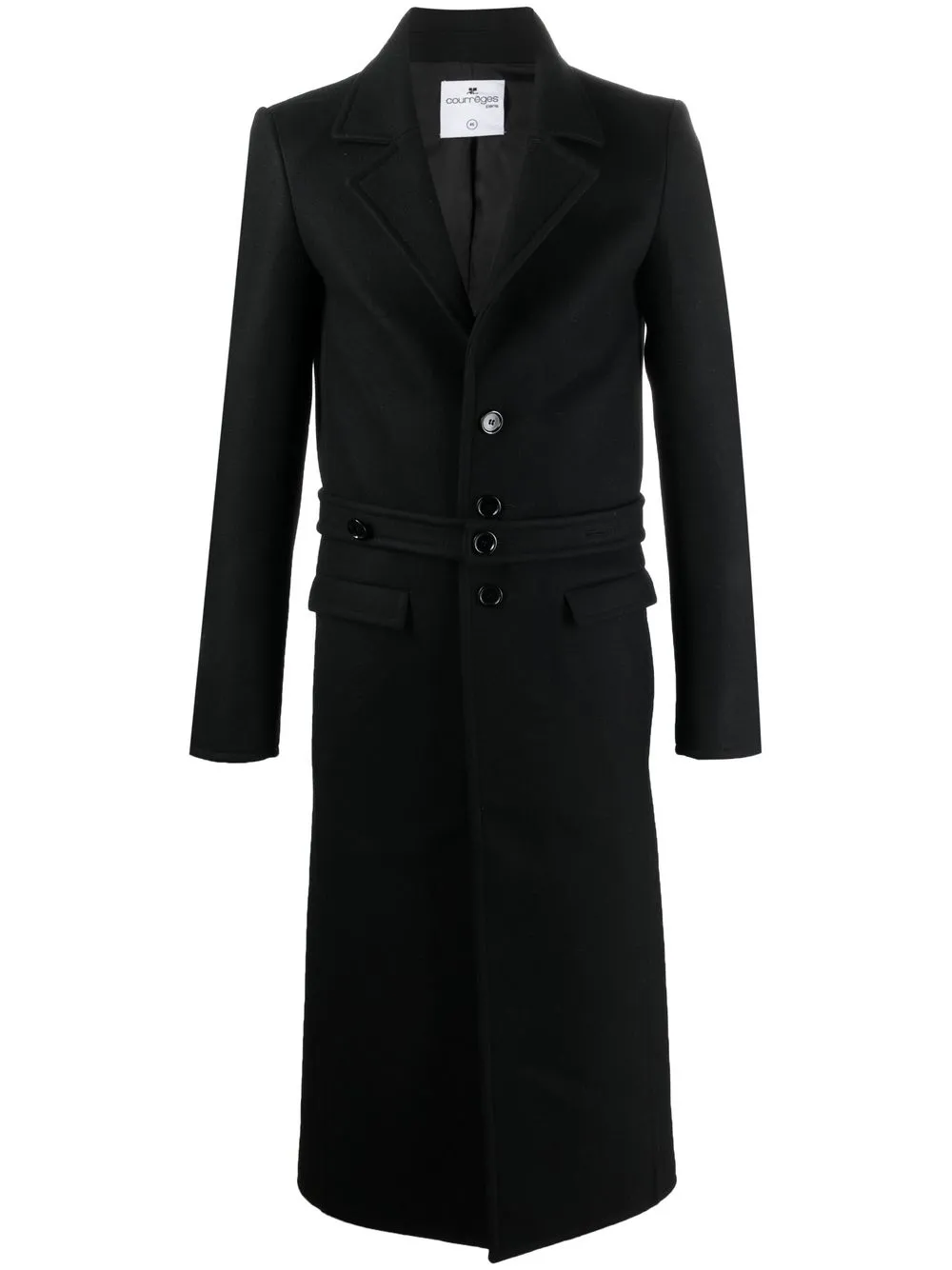 COURREGES Hombre Courrèges Abrigo Con Botones Y Cinturón 3 COURREGES Hombre Courrèges Abrigo Con Botones Y Cinturón