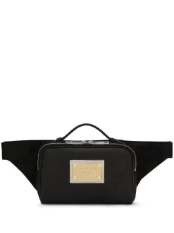 Hombre Dolce & Gabbana Riñonera Con Placa Del Logo