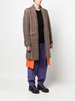 Hombre Comme Des Garçons Homme Plus Sobretodo Con Motivo Pied De Poule -Masculina Moda Tienda 18692836 42120607 1000