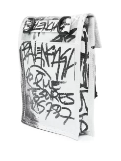 Hombre Balenciaga Bolso Messenger Explorer Graffiti Pequeño -Masculina Moda Tienda 18728668 42241301 1000