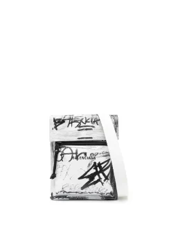 Hombre Balenciaga Bolso Messenger Explorer Graffiti Pequeño