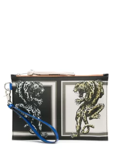 Hombre Roberto Cavalli Cartera Con Estampado Gráfico
