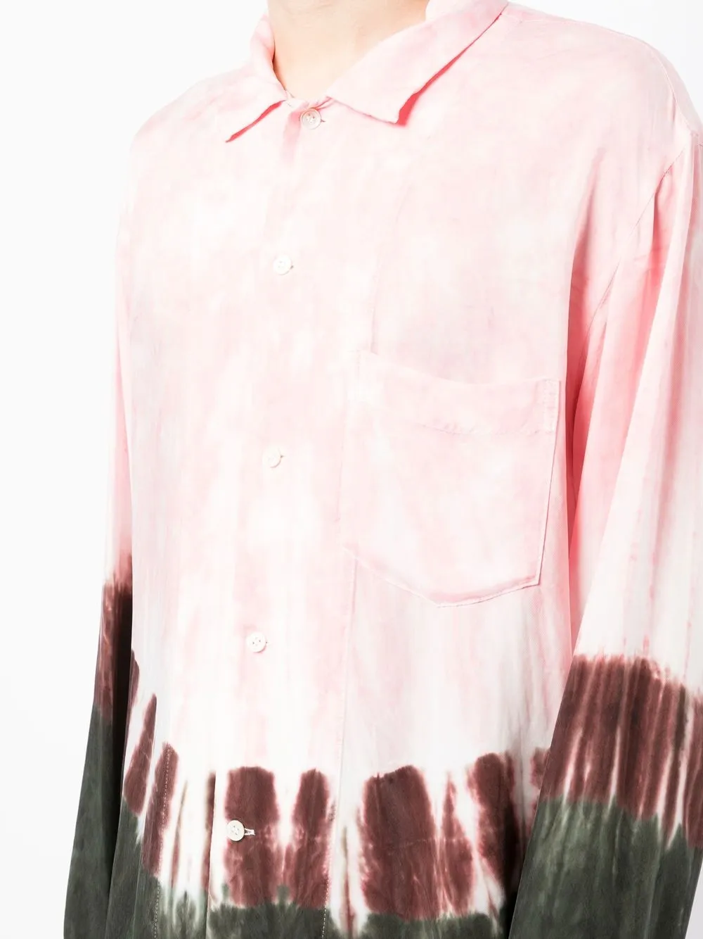 Hombre Toga Camisa Con Botones Y Motivo Tie-dye 7 Hombre Toga Camisa Con Botones Y Motivo Tie-dye - Imagen 5