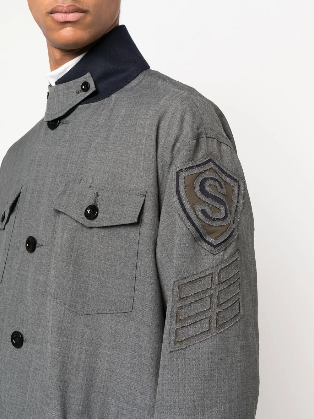 Hombre Sacai Abrigo Con Botones 7 Hombre Sacai Abrigo Con Botones - Imagen 5