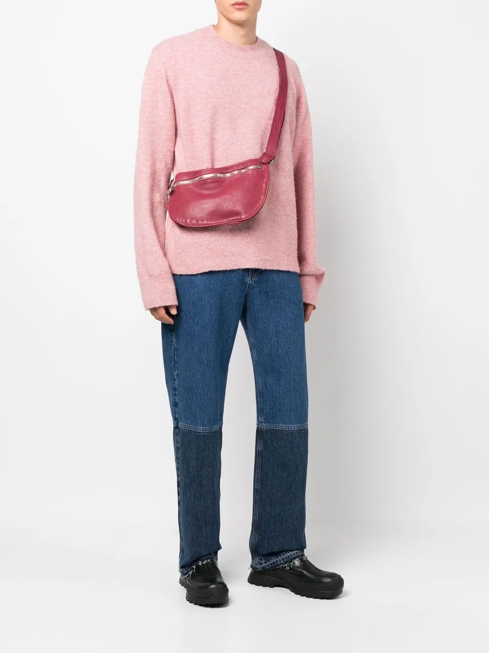 Hombre Guidi Bolso De Hombro Con Cremallera 4 Hombre Guidi Bolso De Hombro Con Cremallera - Imagen 2