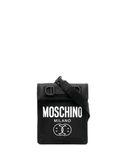 Hombre Moschino Bolso De Mano Estilo Bandolera Con Logo