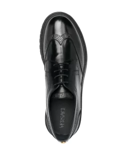 Hombre Versace Zapatos Oxford La Greca Con Cordones -Masculina Moda Tienda 18858352 40990965 1000