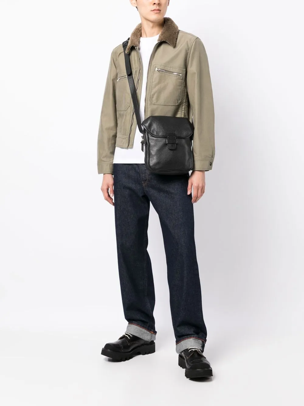 Hombre Leathersmith Of London Bolso De Hombro Con Acabado Acolchado 4 Hombre Leathersmith Of London Bolso De Hombro Con Acabado Acolchado - Imagen 2