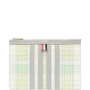 Hombre Thom Browne Bolso De Mano A Cuadros