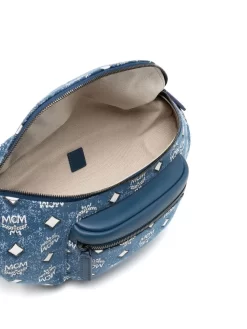 Hombre MCM Riñonera Large Fursten Denim -Masculina Moda Tienda 19077067 42641452 1000