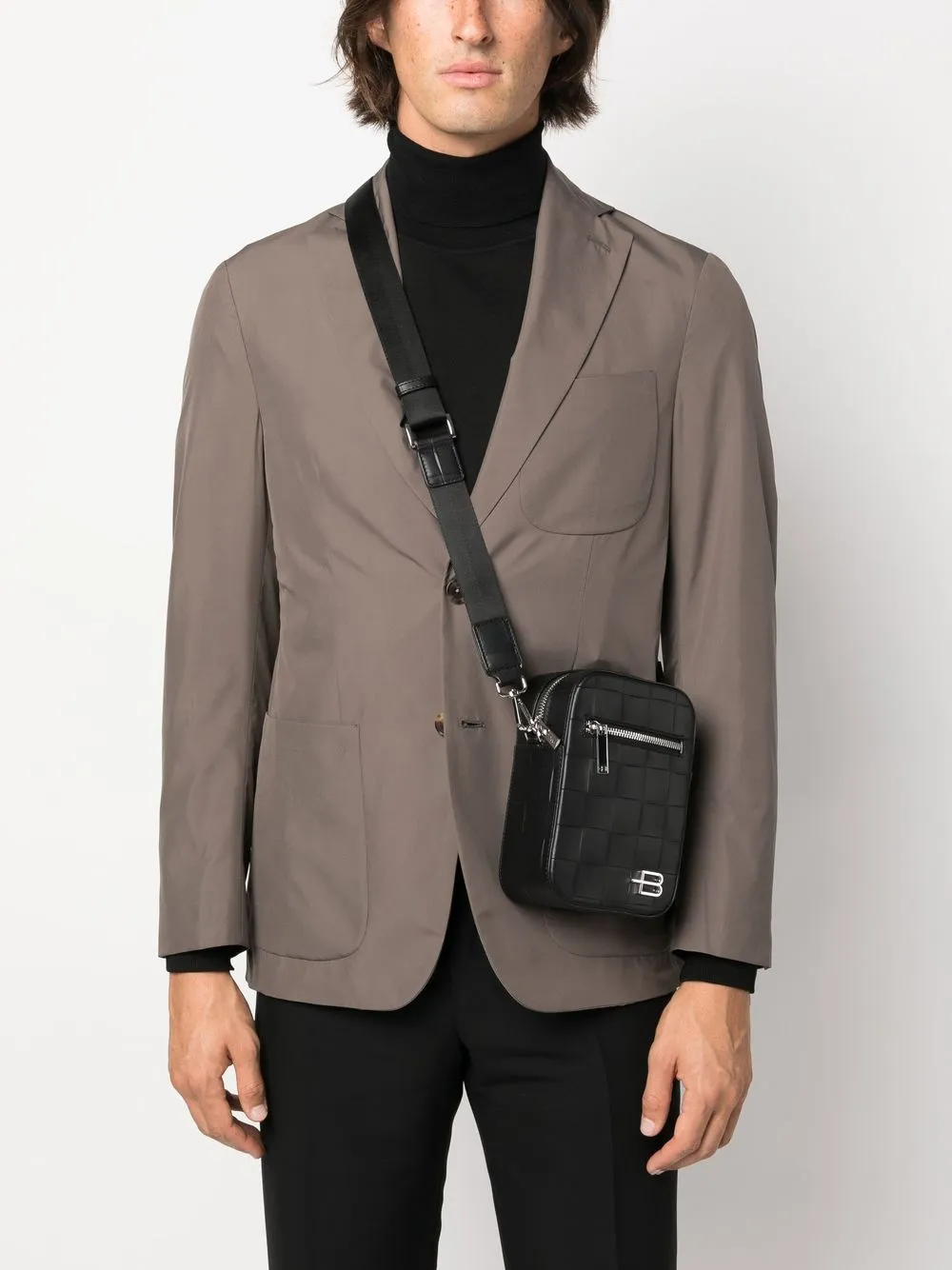 Hombre Baldinini Bolso Axel Mini A Cuadros 4 Hombre Baldinini Bolso Axel Mini A Cuadros - Imagen 2