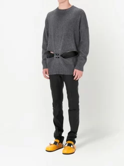 Hombre JW Anderson Mocasines Con Detalle De Cadena -Masculina Moda Tienda 19199574 42351256 1000