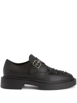 Hombre Giuseppe Zanotti Zapatos Con Cordones Y Apliques