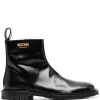 Hombre Moschino Botas Con Placa Del Logo -Masculina Moda Tienda 19259514 42252915 1000