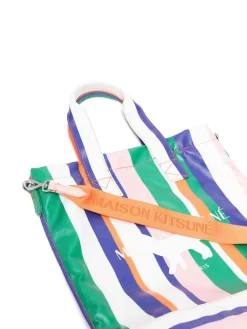 Hombre Maison Kitsuné Bolso Shopper Stripes N/S -Masculina Moda Tienda 19277965 44411731 1000