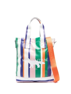 Hombre Maison Kitsuné Bolso Shopper Stripes N/S