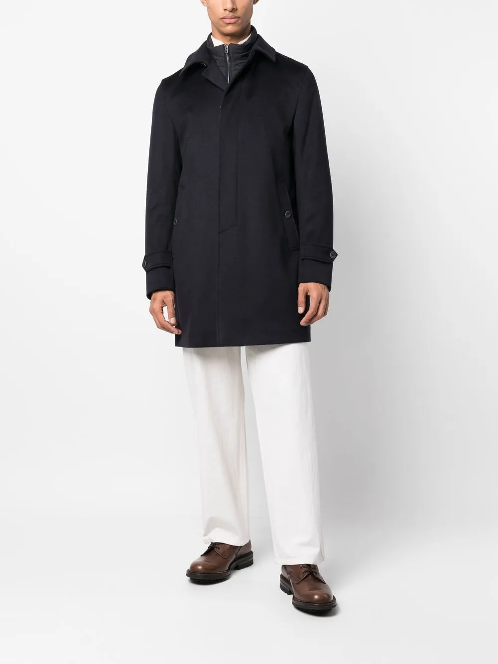 Hombre Herno Abrigo Tipo Parka Con Cierre Frontal Oculto 4 Hombre Herno Abrigo Tipo Parka Con Cierre Frontal Oculto - Imagen 2